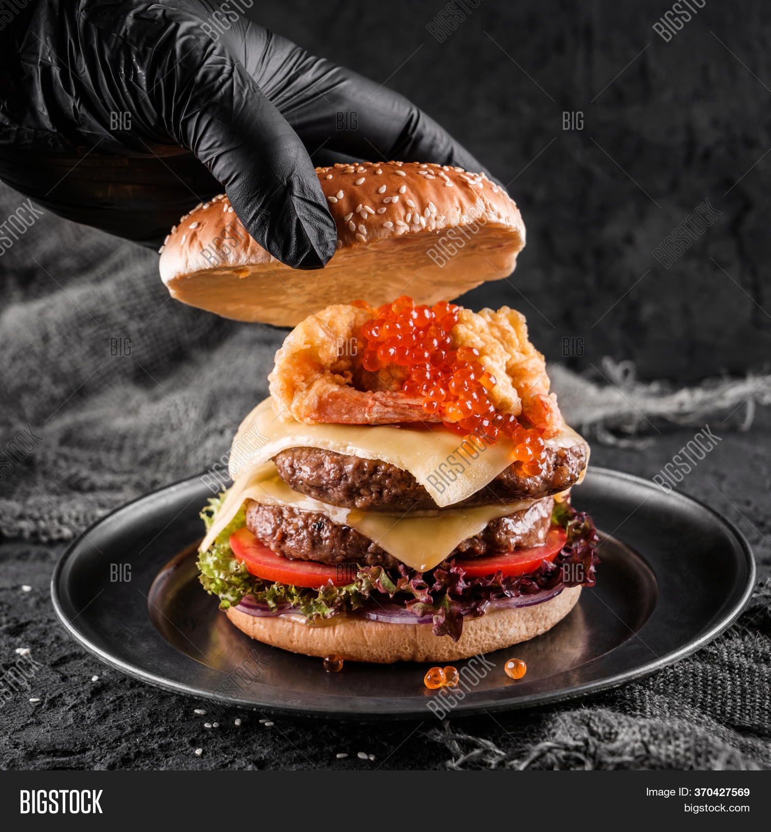 Chefs Hand Black Glove Image & Photo (Free Trial) Bigstock