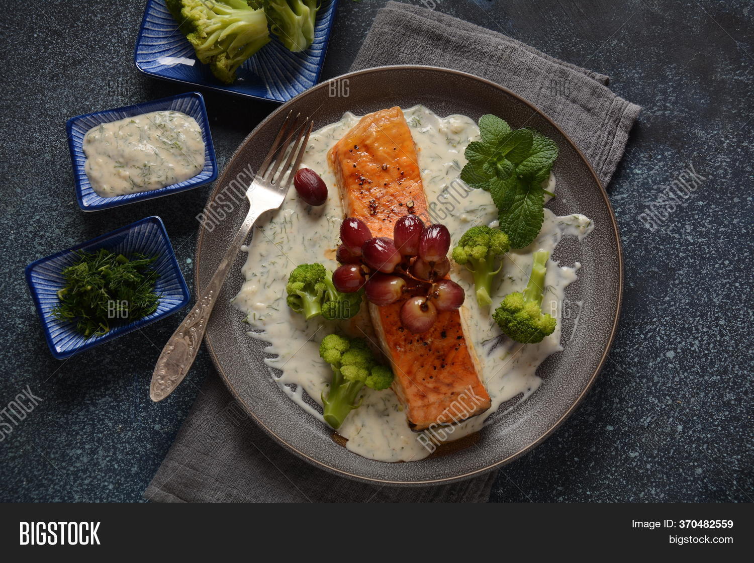 Grilled Salmon Roasted Image & Photo (Free Trial) Bigstock