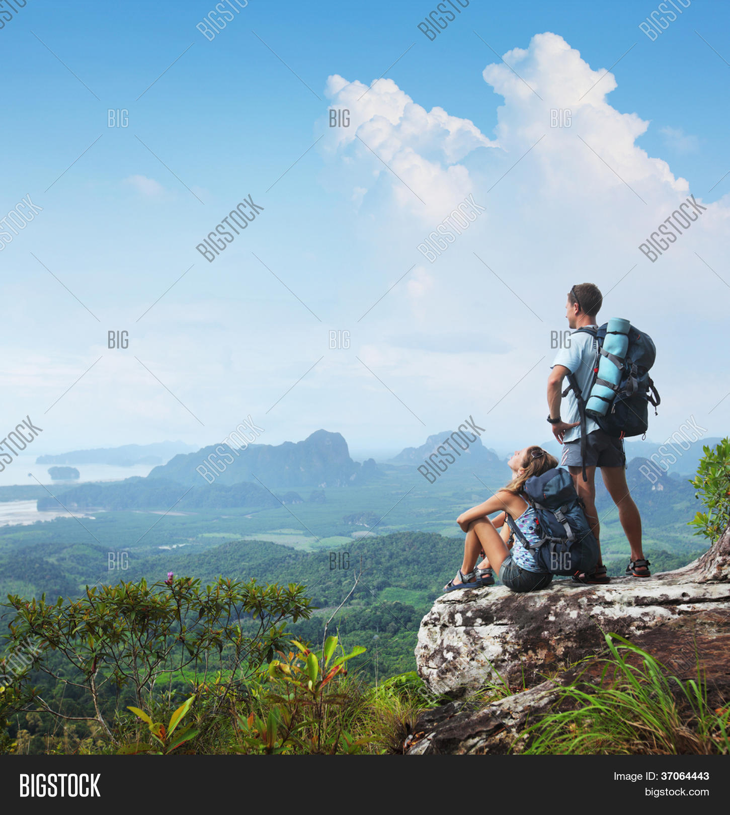 Young Backpackers Young Backpackers Image & Photo (Free Trial) | Bigstock