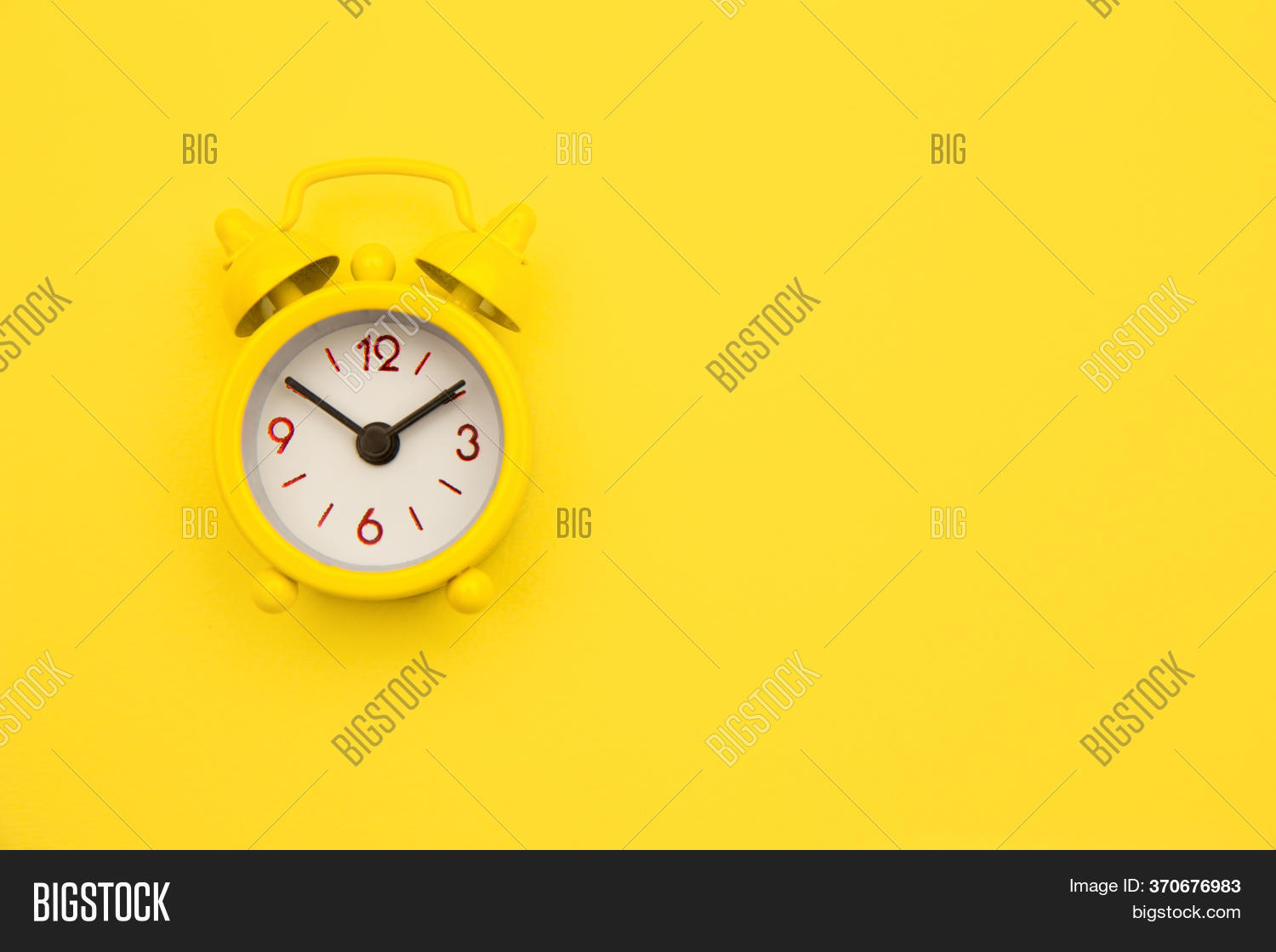Yellow Alarm Clock Image & Photo (Free Trial) Bigstock