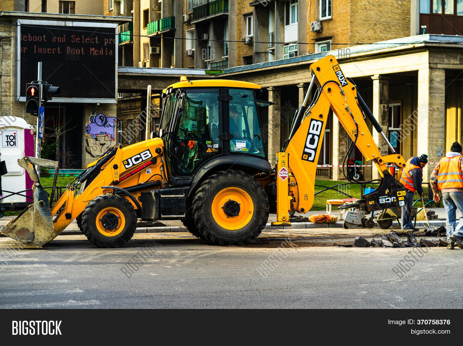 Yellow Backhoe Loader Image & Photo (Free Trial) Bigstock