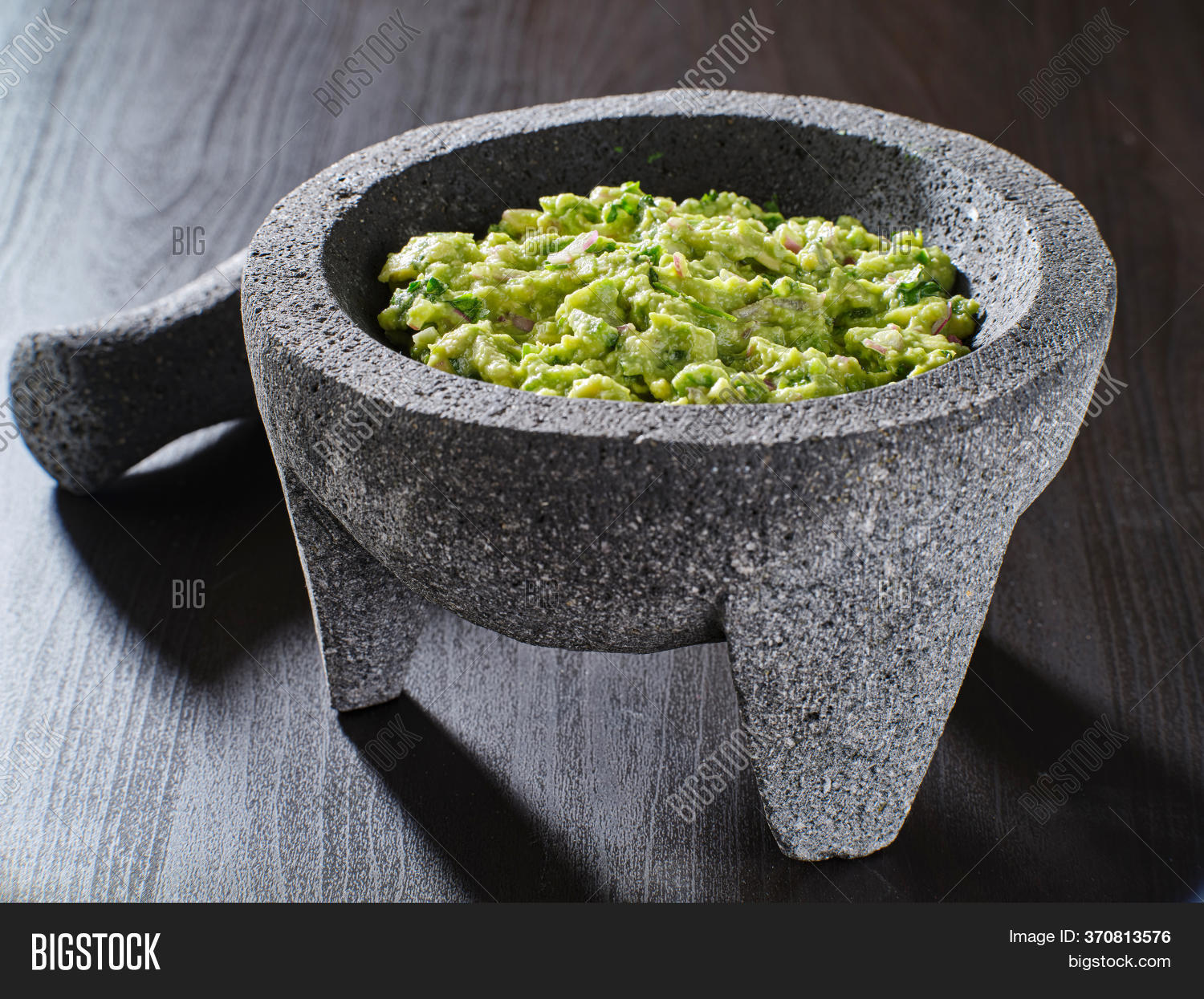 Fresh Guacamole Stone Image & Photo (Free Trial) Bigstock
