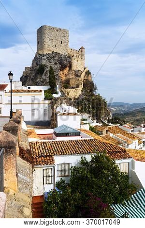 Arab Castle In Olvera. Province Of Cadiz, Spain