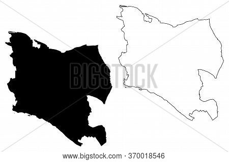 Setagaya City (state Of Japan, Island Country, Tokyo Prefecture) Map Vector Illustration, Scribble S