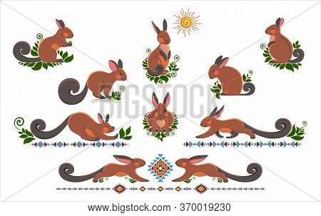 Whiskey Ornament Of South America. Set For Any Kind Of Design.