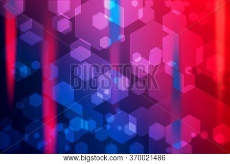 Abstract Hexagonal Geometric Background With Multiple Colour Rays