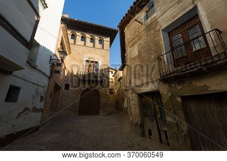 Narrow Street At Old Spanish Town. Borja, Spain