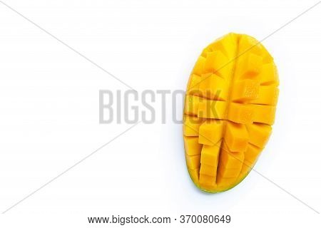 Tropical Fruit, Top View Of Fresh Yellow Ango