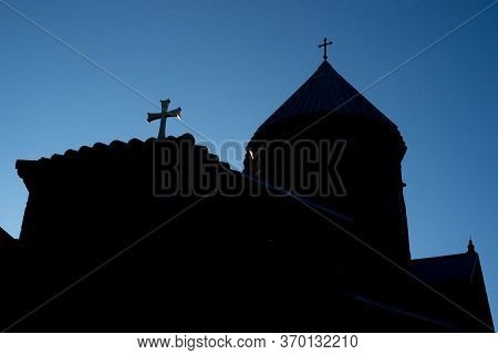 Samtavro Monastery In Mtskheta, A Suburb Of Tbilisi In Georgia.