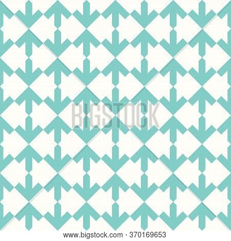 Arrows. Repeated Arrowheads Ornamental Background. Ethnic Wallpaper. Tribal Embroidery Motif. Tribe 