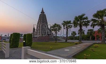 Landscape Sunset At Wat Panyanuntharam - 
Khlong Hok Subdistrict, Khlong Luang District, Pathum Than