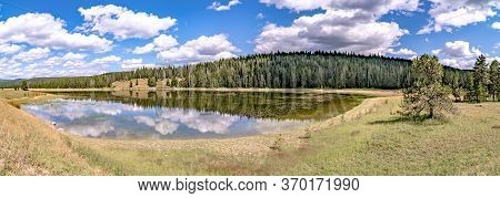 Divide Lake On Gallatin Road 191 In Wyoming On West Entrance To Yellowstone National Park