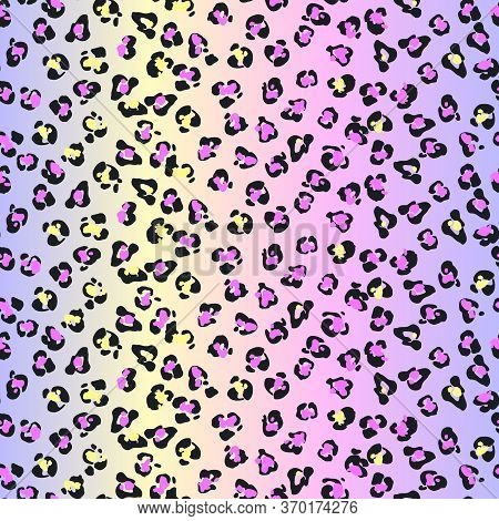Seamles Faux Leopard Trendy Skin Pattern. Abstract Animal Print. Leo Animal Splat. Make Cheetah Prin