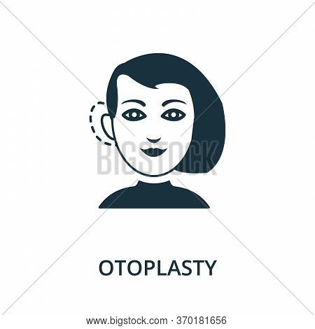 Otoplasty Icon From Plastic Surgery Collection. Simple Line Element Otoplasty Symbol For Templates, 