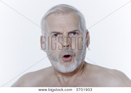 Expressive Senior Man