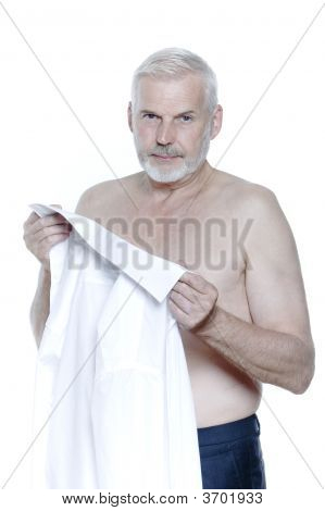 Expressive Senior Man