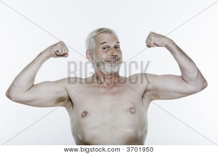 Expressive Senior Man