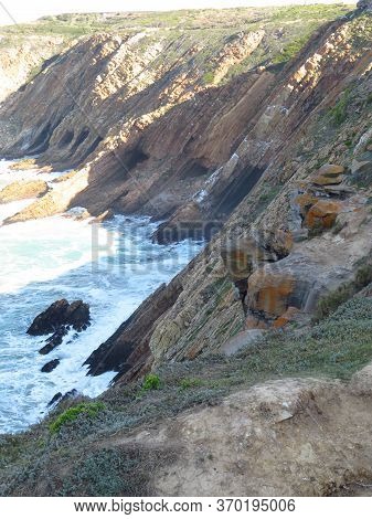 Cliffs And Caves At Mossel Bay On The Western Cape Coast
