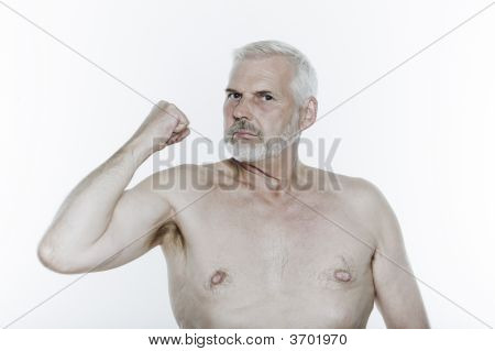 Expressive Senior Man