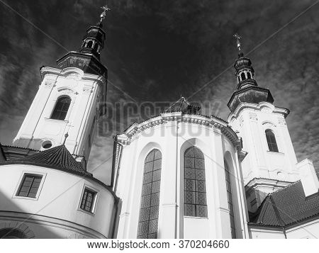 Strahov Monastery In Prague, A Monument Of Czech Architecture. The Oldest Monastery Is The Order Of
