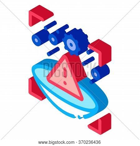 Medically Unsafe Lens Icon Vector. Isometric Medically Unsafe Lens Sign. Color Isolated Symbol Illus