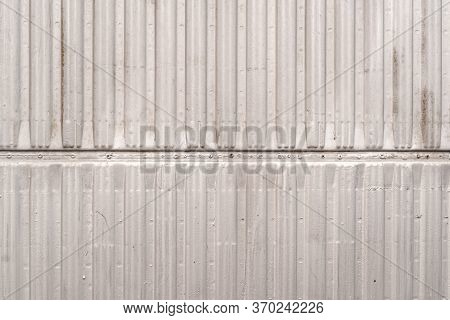 Texture Of Metal Door Surface Copy Space For Text Detail Steel White Paint