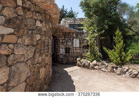 Hararit, Israel, May 30, 2020 : The Main Entrance To The Monastery Of Lavra Netofa Near The Village 