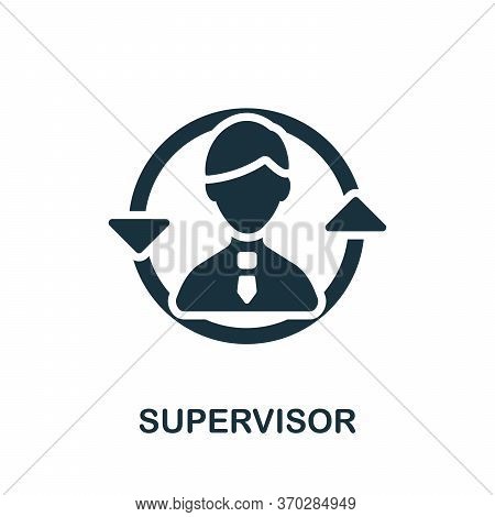 Supervisor Icon. Simple Element From Company Management Collection. Creative Supervisor Icon For Web