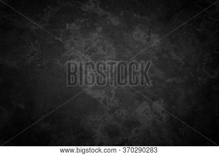 Art Black Concrete Stone Texture For Background In Black. Abstra