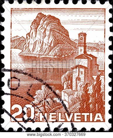 02.11.2020 Divnoe Stavropol Territory Russia Postage Stamp Switzerland 1938 Landscapes Castagnola Ch