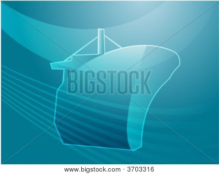 Skibet Naval Transport Illustration