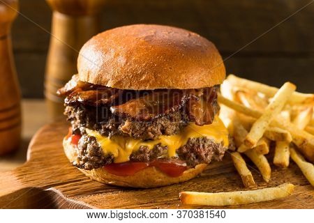 Rustic Homemade Bacon Smashburger