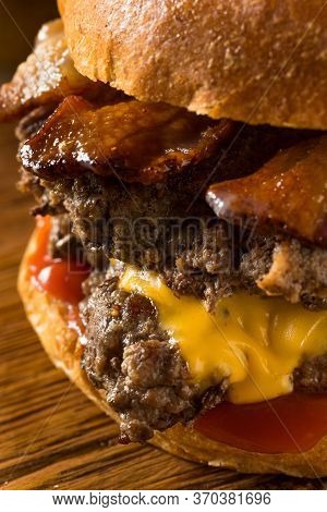 Rustic Homemade Bacon Smashburger