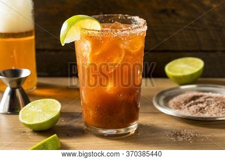 Homemade Mexican Michelada Beer Cocktail