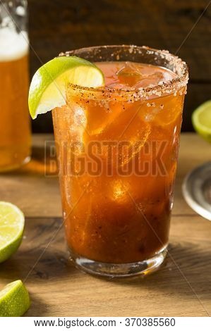 Homemade Mexican Michelada Beer Cocktail
