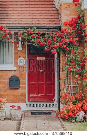 London, Uk - May 26, 2020: Facade Of A House In Palmers Green, A Suburban Area In The London Borough