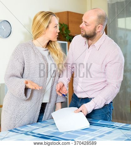 Girlfriend Argues With Her Boyfriend On How To Correctly Fill In Financial Documents