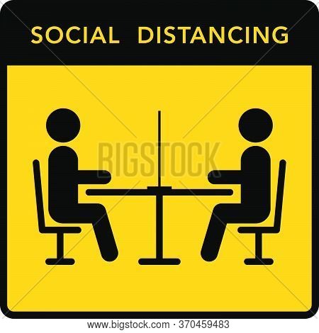 Keep A Social Distance In Restaurants And Cafes. Visitors ' Tables Are Located At A Safe Distance.