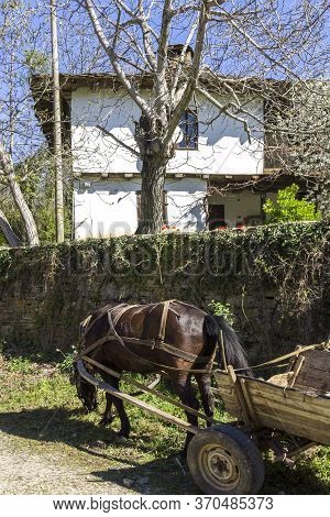 Staro Stefanovo, Bulgaria - April 9, 2014: Old Houses At Historical Village Of Staro Stefanovo, Love
