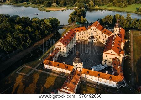 Medieval Castle In Nesvizh, Minsk Region, Belarus.