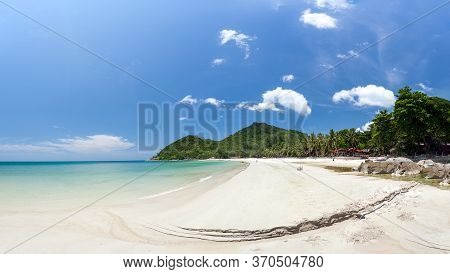 Panorama View Of Haad Khuad Beach  Or Bottle Beach In Phangan Island, Thailand