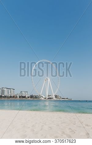 Dubai; Uae - May 30, 2020: Bluewaters Island With Ferris Wheel Also Called As Ain Dubai (dubai Eye) 