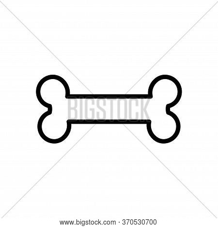 Bone Icon Flat Vector Template Design Trendy