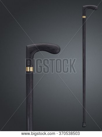 Walking Sticks And Crutches. High Quality Photo.