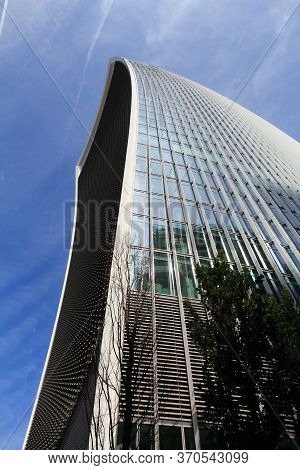 London, Uk - July 6, 2016: 20 Fenchurch Street Skyscraper In London, Uk. The Postmodern Style Office