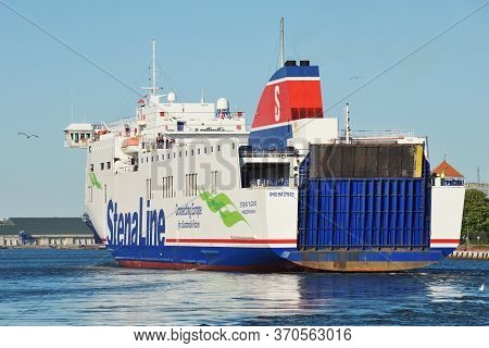 Ventspils, June 02: Ferry Of Stena Line On June 02, 2020 At Ventspils, Latvia.