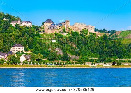 Rheinfels Castle Or Burg Rheinfels Is A Castle Ruin Located Above The Bank Of Rhine River In Sankt G