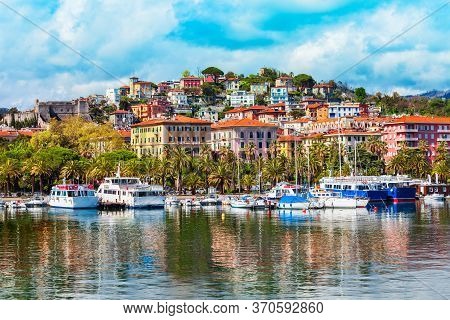 Boats And Yachts In The La Specia City Port, Liguria Region Of Italy