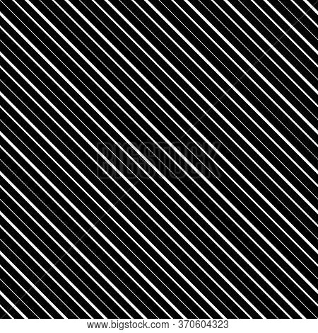 Diagonal Lines Abstract On Black Background. Seamless Surface Pattern Design With Linear Ornament. A