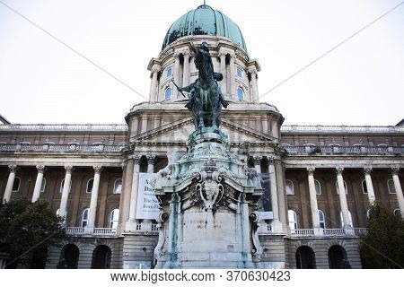 Archduke Joseph Of Hungary Sculpture Of Budapest Castle Hill Funicular Or Buda Castle Royal Palace F